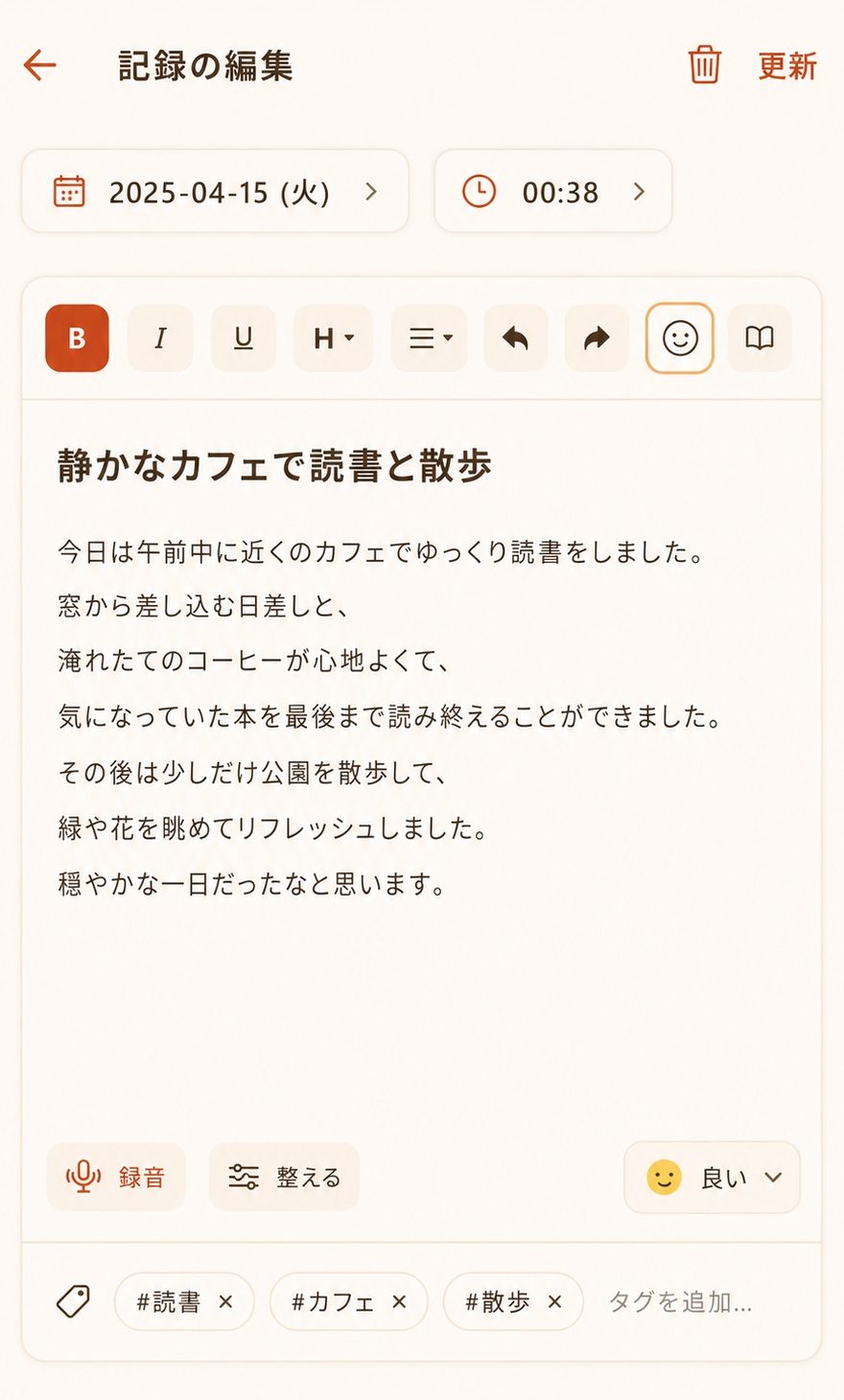 編集画面